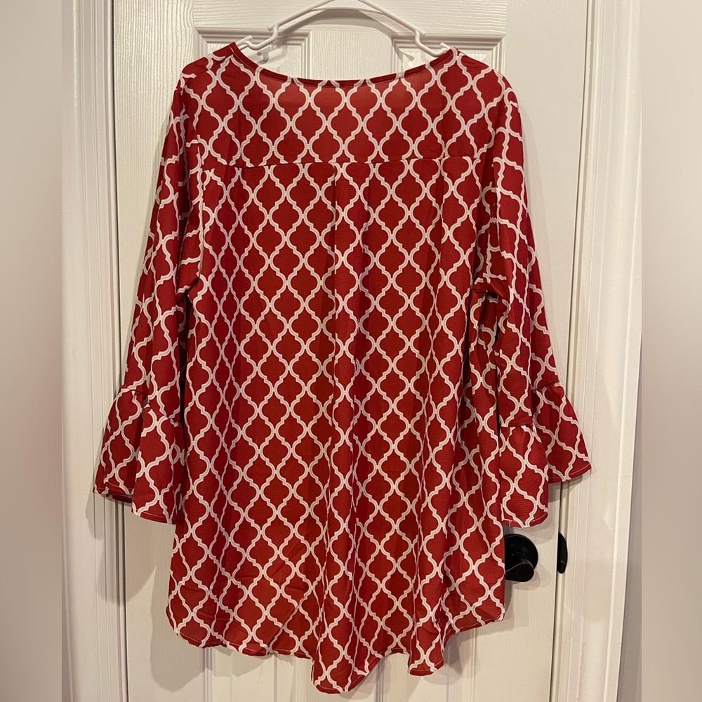 Red Tunic Top - Picture 3 of 6